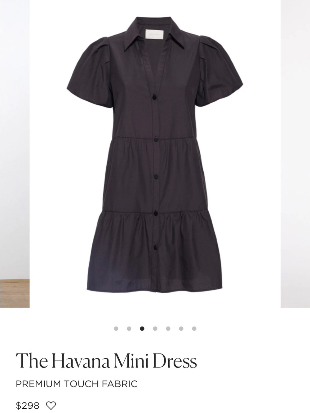 Brochu Walker Havana Mini Dress- Black, worn twice